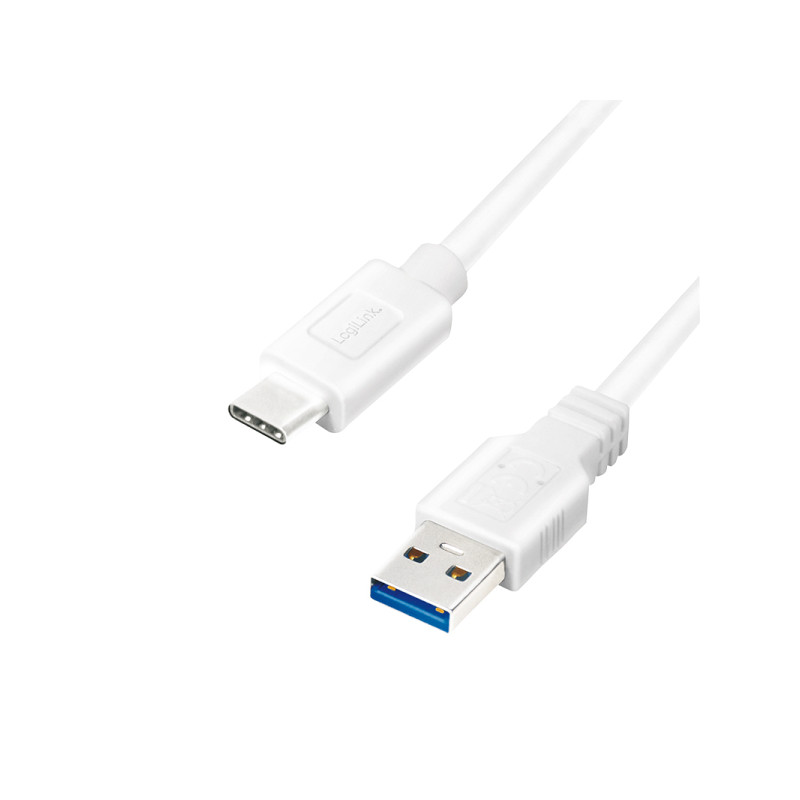 LogiLink CU0172 USB kabelis USB 3.2 Gen 1 (3.1 Gen 1) 0,15 m USB A USB C 5 Gbit/s Balta