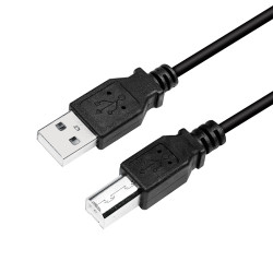 LogiLink CU0009B USB kabelis USB 2.0 5 m USB A USB B 0,48 Gbit/s Juoda