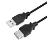 LogiLink CU0010B USB kabelis USB 2.0 2 m USB A 0,48 Gbit/s Juoda