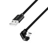 LogiLink CU0192 USB kabelis USB 2.0 1 m USB A USB C 0,48 Gbit/s 60 W Juoda