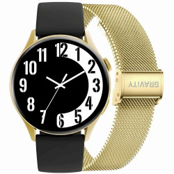Smartwatch Gravity Gold Strap + Bracelet GT11-1 / gold