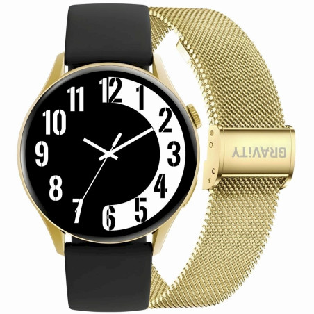 Smartwatch Gravity Gold Strap + Bracelet GT11-1 / gold