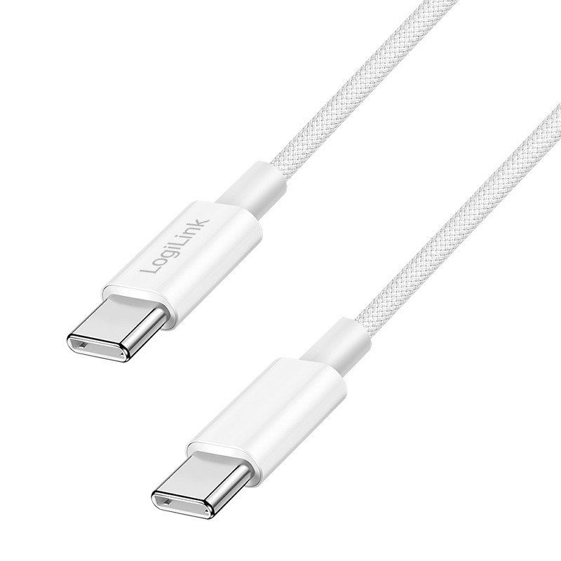 LogiLink CU0340 USB kabelis USB 2.0 0,5 m USB C 0,48 Gbit/s 60 W Balta