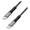 LogiLink CU0431 USB kabelis USB 3.2 Gen 2x2 0,5 m USB C 20 Gbit/s 100 W Juoda