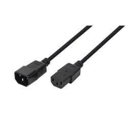 LogiLink CP091 maitinimo kabelis Juoda 1,8 m C14 šakotuvas C13 šakotuvas
