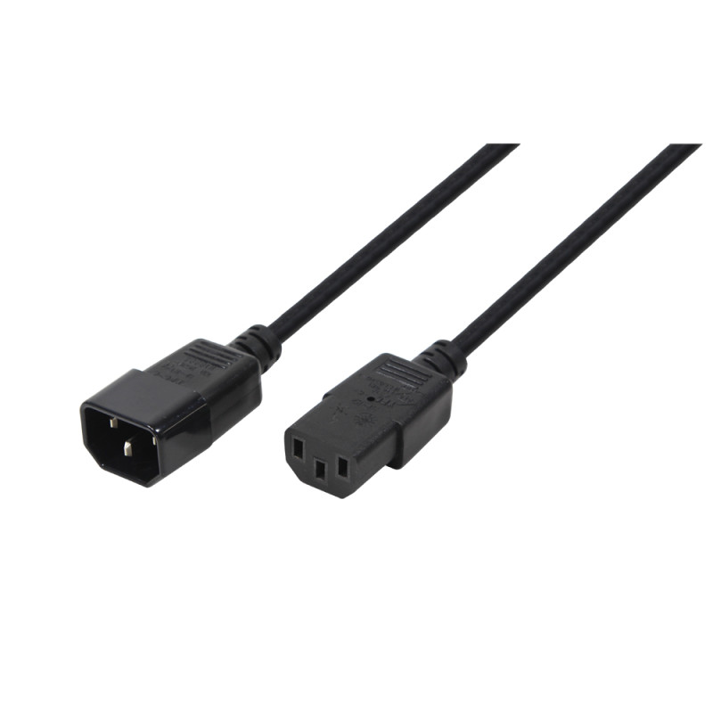 LogiLink CP091 maitinimo kabelis Juoda 1,8 m C14 šakotuvas C13 šakotuvas