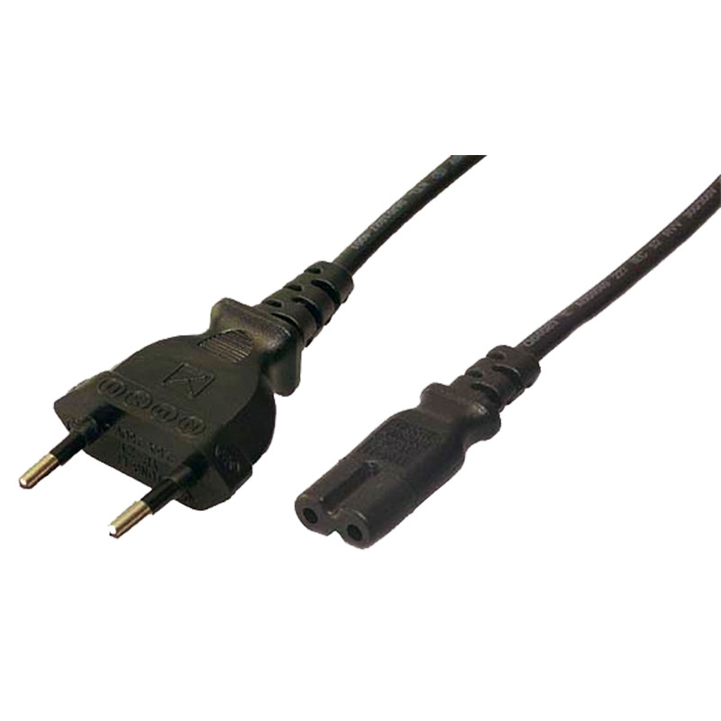 LogiLink CP092 maitinimo kabelis Juoda 1,8 m C tipo maitinimo kištukas C8 šakotuvas