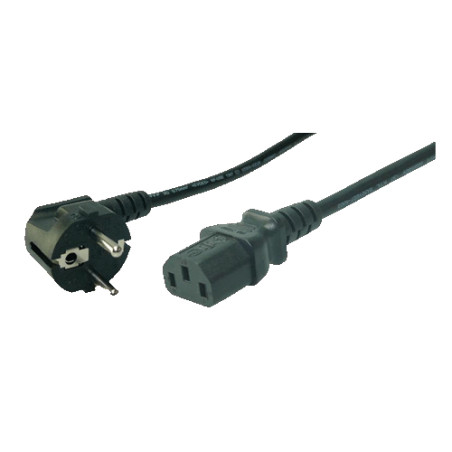 LogiLink CP095 maitinimo kabelis Juoda 3 m CEE7/7 C13 šakotuvas