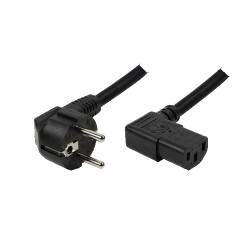 LogiLink Swiss-IEC - IEC-C13, 2m Juoda C13 šakotuvas