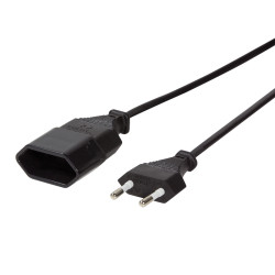 LogiLink 1m, 2xCEE 7/16 Juoda CEE7/16