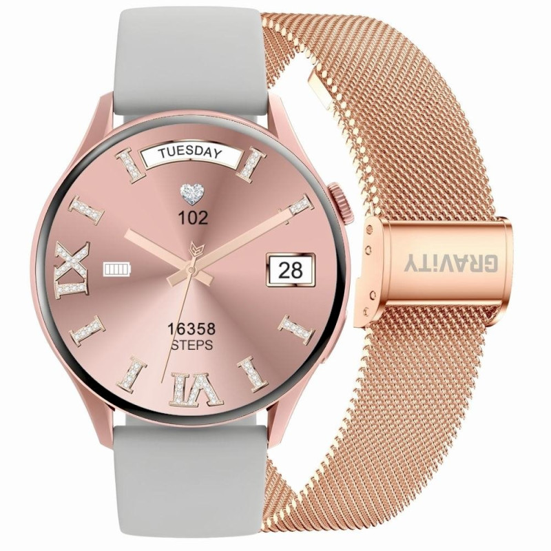 Smartwatch Gravity Strap + Bracelet GT11-8 / Rose Gold