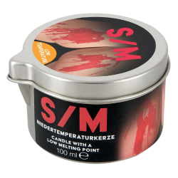 You2Toys S/M Candle Red 100g - Low-Temperature Wax in Tin Case