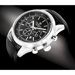 Giewont Chronograph Sapphire Men’s Watch / silver/black