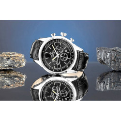 Giewont Chronograph Sapphire Men’s Watch / silver/black