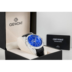 Giewont Men's Chronograph Sapphire Watch / Silver-Blue