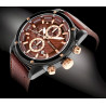 Giewont Men’s Chronograph Sapphire Watch / black-brown