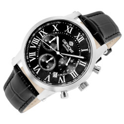 Giewont Chronograph Sapphire Men's Watch GW6260-A2 / silver-black