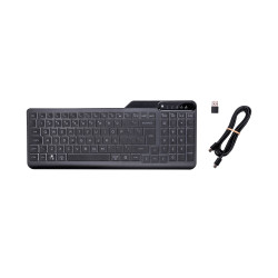 HP 400 Backlit Wired Keyboard klaviatūra Namo USB QWERTY Anglų Juoda