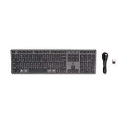 HP 720 Multi-Device Rechargeable Wireless Keyboard klaviatūra Namams / biurui USB + Bluetooth QWERTY Anglų Juoda