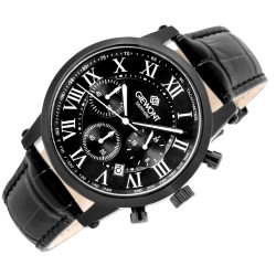 Giewont Men's Watch Chronograph Sapphire / black