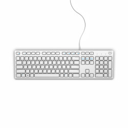 DELL KB216 klaviatūra Universalus USB QWERTY JAV tarptautinė versija Balta