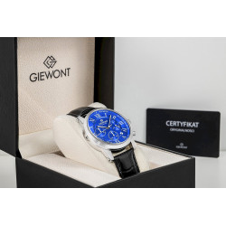 Giewont Chronograph Sapphire Men's Watch / silver/blue