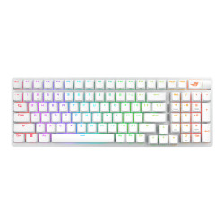 ASUS X901 SCOPE II 96 WL/WHT/NXSW/US/PBT klaviatūra Žaidimams USB + RF Wireless + Bluetooth Balta