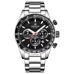 Giewont Chronograph Sapphire Men's Watch / silver/black