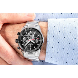Giewont Chronograph Sapphire Men's Watch / silver/black