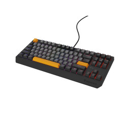 GENESIS Thor 230 TKL Anchor Gray Negative Outemu Red klaviatūra Žaidimams USB + RF Wireless + Bluetooth QWERTY Juoda, Pilka, Ora