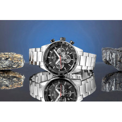 Giewont Chronograph Sapphire Men's Watch / silver/black