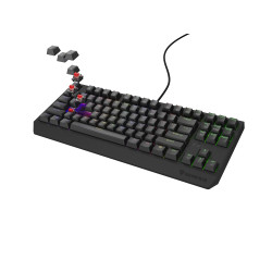GENESIS Thor 230 TKL Outemu Red klaviatūra Žaidimams USB + RF Wireless + Bluetooth QWERTY Juoda