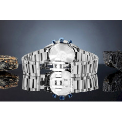 Giewont Chronograph Sapphire Men's Watch / silver/black