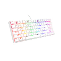 GENESIS Thor 303 TKL klaviatūra Žaidimams USB QWERTY JAV tarptautinė versija Balta