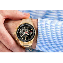 Giewont Chronograph Sapphire Men’s Watch / gold/black