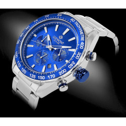 Giewont Men’s Watch Chronograph Sapphire / silver-blue