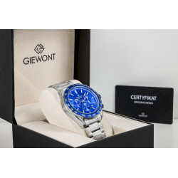 Giewont Men’s Watch Chronograph Sapphire / silver-blue