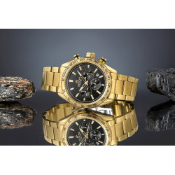 Giewont Men’s Chronograph Sapphire Watch / gold/black