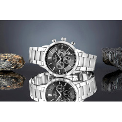 Giewont Men’s Chronograph Sapphire Watch GW8510-B1 / silver/black