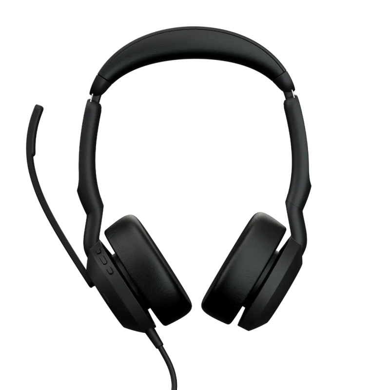 Jabra Evolve2 50 Laisvų rankų įranga Vielinis Su lankeliu Biuras / skambučių centras USB Type-C / USB Type-A Bluetooth Juoda