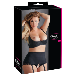 Cottelli Collection Shelf Bra 95F - Padded Push-Up, Black