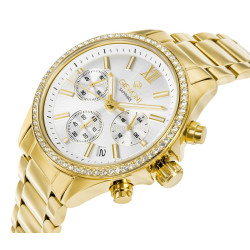 Giewont Sapphire Ladies Watch / gold/silver