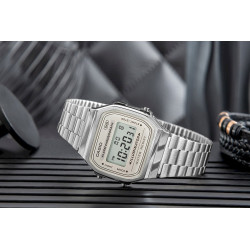 CASIO VINTAGE A168WA-8AYES Men's Watch / silver