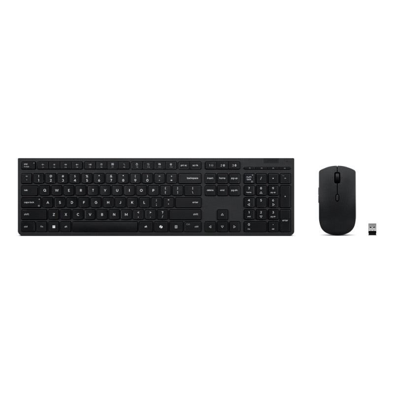 Lenovo 4X31R64345 klaviatūra Pelė įskaityta Biuras RD belaidis ryšys + „Bluetooth“ Apdaila, Švedas Juoda