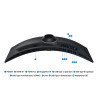 Samsung S95UC kompiuterio monitorius 124,5 cm (49") 5120 x 1440 pikseliai Dual QHD LCD Juoda