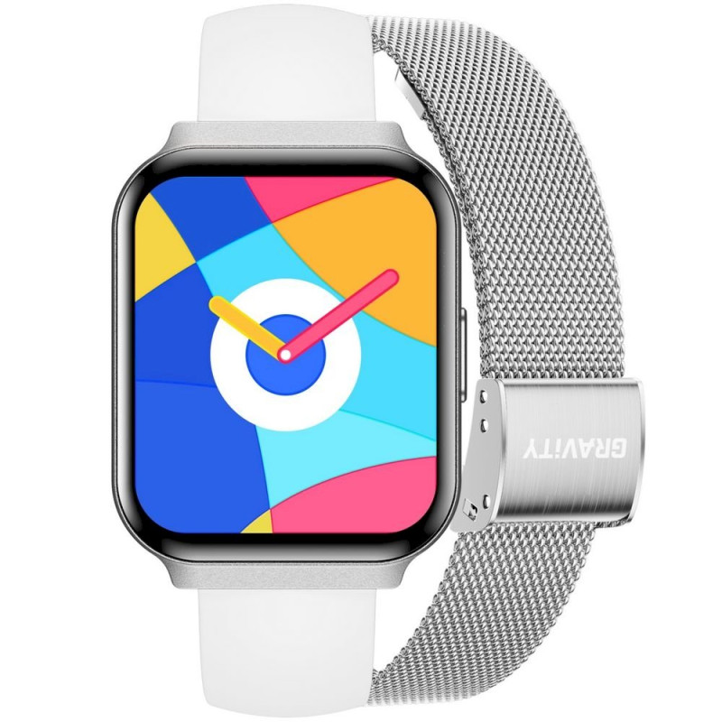 Smartwatch Gravity Strap + Bracelet GT44-4 / silver
