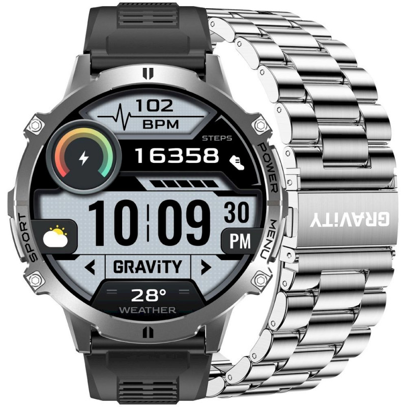 Smartwatch Gravity Strap + Bracelet GT42-3 / graphite