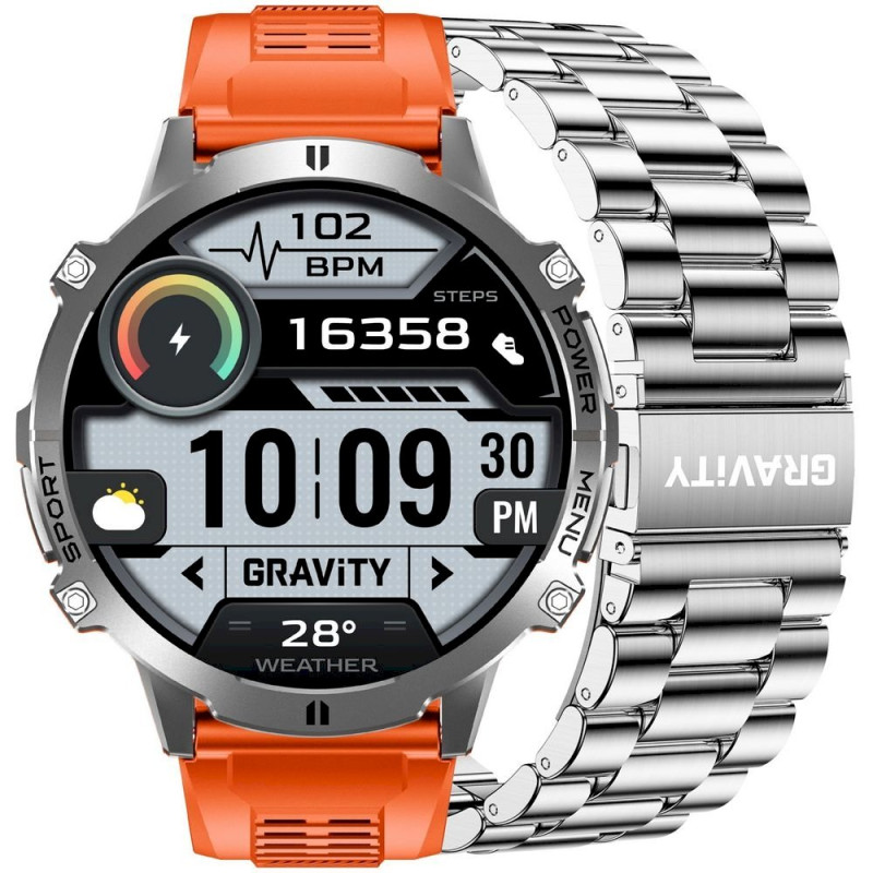 Smartwatch Gravity Strap + Bracelet GT42-4 / graphite