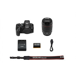 Canon EOS R6 Mark III + RF 24-105mm F4 L IS USM MILC 32,5 MP CMOS 6960 x 4640 pikseliai Juoda
