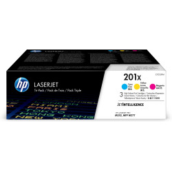 HP 201X 3-pack High Yield Cyan/Magenta/Yellow Original LaserJet Toner Cartridges toner cartridge 3 pc(s) Cyan, Magenta, Yellow